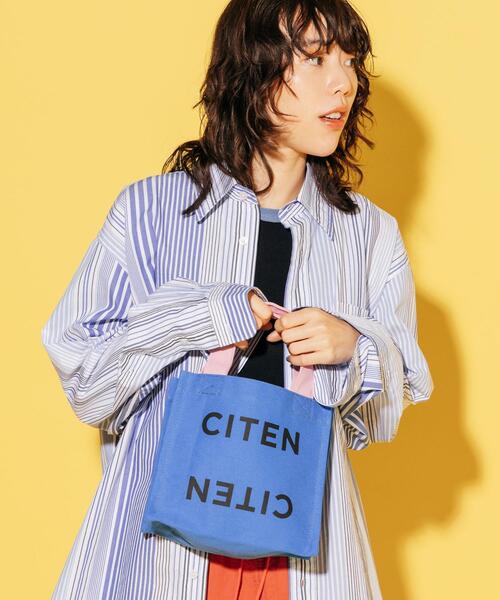 CITEN（シテン）の「＜CITEN＞ロゴ ステートメント バッグ S（トートバッグ・レディース・ホワイト/グレー/ライム/マスタード/その他1/ライトピンク/ロイヤルブルー/シャーベット/コバルトブルー/その他2/オレンジ・FREE）」の18枚目の写真
