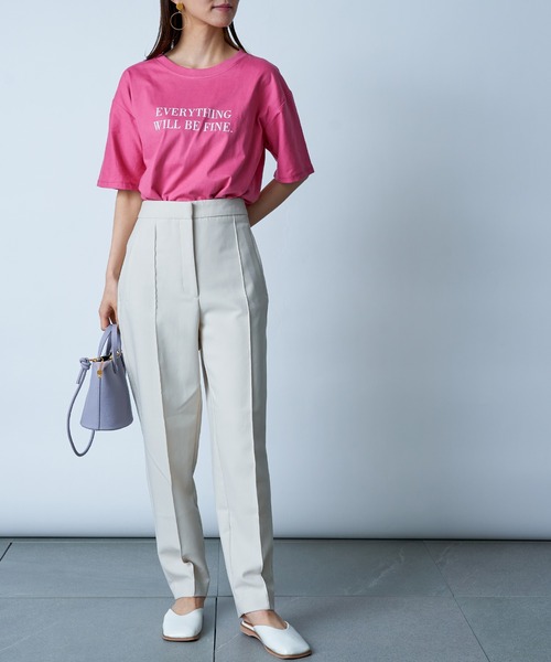 MAISON BREEZE（メゾンブリーズ）の「【MAISON BREEZE】メッセージレタードプリントTシャツ SCCH154（Tシャツ/カットソー・レディース・ホワイト/ブラック/ピンク/イエロー/グレー・FREE）」の21枚目の写真