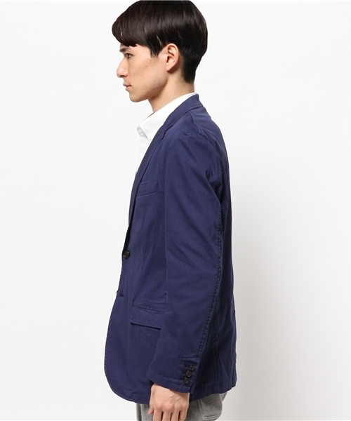 ivory court（アイボリーコート）の「◆コットン ツイルガーメントジャケット（テーラードジャケット・メンズ・ベージュ/ネイビー/ブルー系その他・40/38）」の5枚目の写真