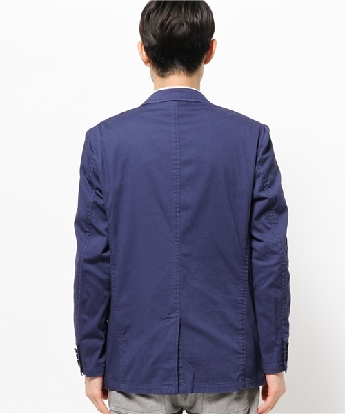 ivory court（アイボリーコート）の「◆コットン ツイルガーメントジャケット（テーラードジャケット・メンズ・ベージュ/ネイビー/ブルー系その他・40/38）」の6枚目の写真