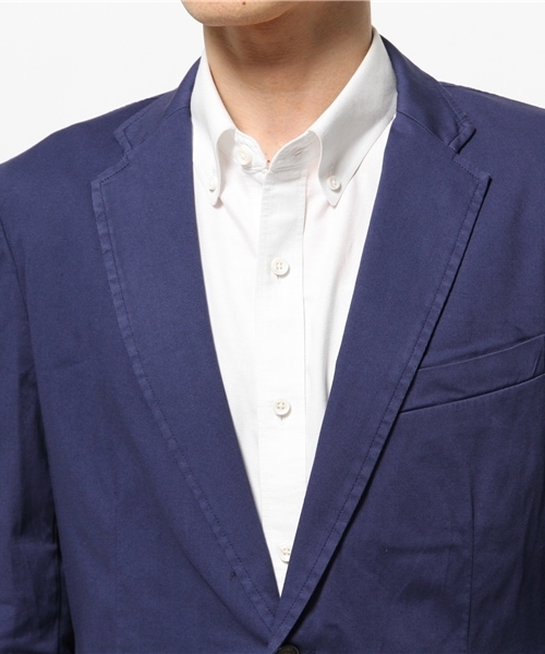 ivory court（アイボリーコート）の「◆コットン ツイルガーメントジャケット（テーラードジャケット・メンズ・ベージュ/ネイビー/ブルー系その他・40/38）」の7枚目の写真