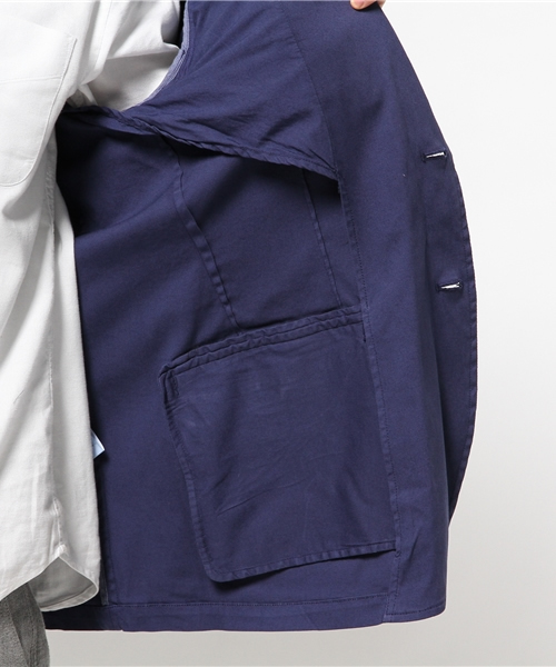 ivory court（アイボリーコート）の「◆コットン ツイルガーメントジャケット（テーラードジャケット・メンズ・ベージュ/ネイビー/ブルー系その他・40/38）」の17枚目の写真