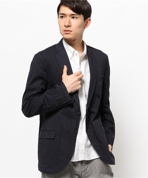 ivory court（アイボリーコート）の「◆コットン ツイルガーメントジャケット（テーラードジャケット・メンズ・ベージュ/ネイビー/ブルー系その他・40/38）」の10枚目の写真