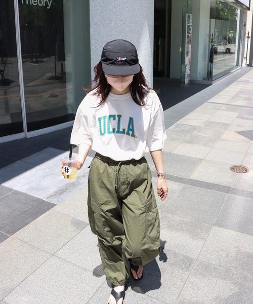 COURO(コウロ)の「UCLA サガラ刺繍/ワッペン半袖Tシャツ(Tシャツ/カットソー・レディース・ホワイト/ネイビー/アイボリー/ホワイト系その他/アイボリー系/ネイビー系・M/L/XL)」の11枚目の写真