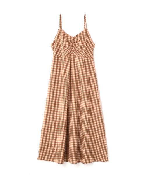 N.(N. Natural Beauty Basic)(エヌエヌナチュラルビューティーベーシック)の「【追加生産】◆ギンガムチェック切替ワンピース(ワンピース・レディース・ブラック/オレンジ・MEDIUM)」の18枚目の写真