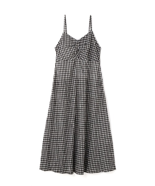 N.(N. Natural Beauty Basic)(エヌエヌナチュラルビューティーベーシック)の「【追加生産】◆ギンガムチェック切替ワンピース(ワンピース・レディース・ブラック/オレンジ・MEDIUM)」の7枚目の写真