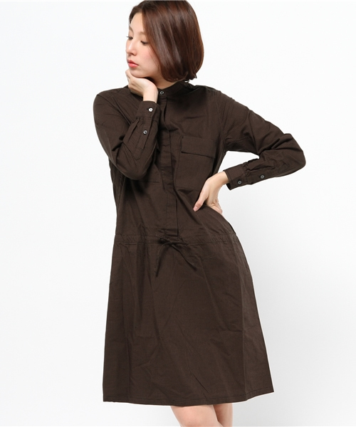 OUTLET（アウトレット）の「【CIAOPANIC TYPY】ギンガムチェックシャツワンピース（ワンピース・レディース・ブルー/ブラウン/レッド・FREE）」の2枚目の写真