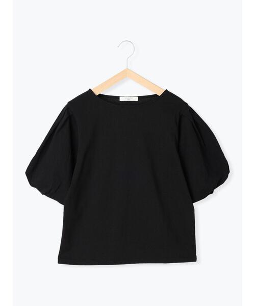 Samansa Mos2 blue（サマンサモスモスブルー）の「袖タックプルオーバー（Tシャツ/カットソー・レディース・ブラック/グレー/キャメル・ﾌﾘ-）」の2枚目の写真