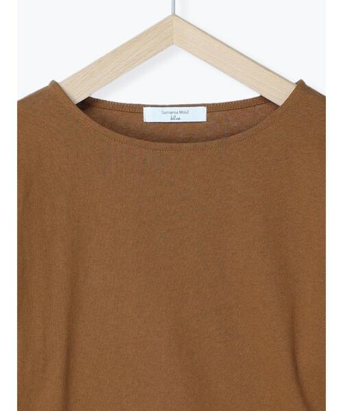 Samansa Mos2 blue（サマンサモスモスブルー）の「袖タックプルオーバー（Tシャツ/カットソー・レディース・ブラック/グレー/キャメル・ﾌﾘ-）」の11枚目の写真