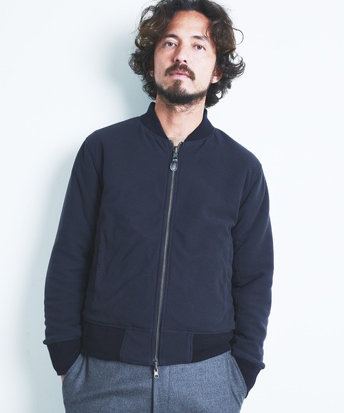 Magine(マージン)の「NYLON FREECE RIVERSIBLE MA-1 JKT:ナイロン フリース リバーシブル MA-1 ジャケット(MA-1・メンズ・ブラック/ネイビー/オリーブ・44/46/48)」の6枚目の写真