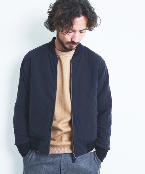 Magine(マージン)の「NYLON FREECE RIVERSIBLE MA-1 JKT:ナイロン フリース リバーシブル MA-1 ジャケット(MA-1・メンズ・ブラック/ネイビー/オリーブ・44/46/48)」の18枚目の写真