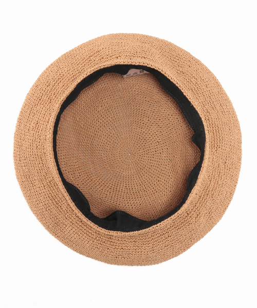 B.C STOCK（ベーセーストック）の「コマアミベレー◆（ハンチング/ベレー帽・レディース・ベージュ・FREE）」の5枚目の写真