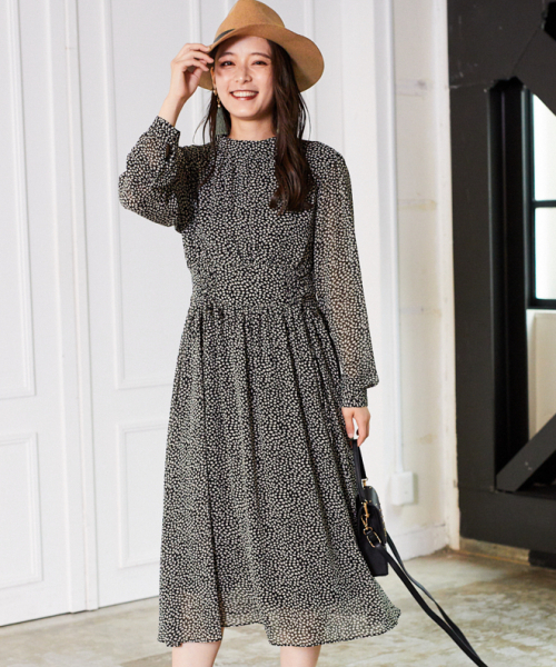 セール ブランド古着 長袖ワンピース ワンピース Mysty Woman ミスティウーマン のファッション通販 Zozoused