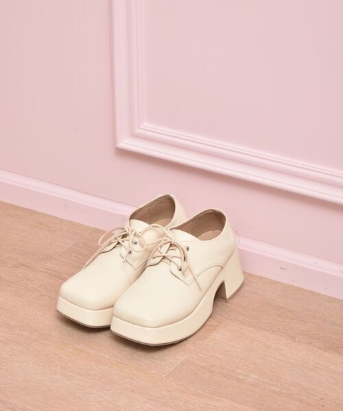 ems excite（エムズエキサイト）の「厚底レースアップシューズ（その他シューズ・レディース・ブラック/パープル/ナチュラル・MEDIUM/LARGE）」の5枚目の写真
