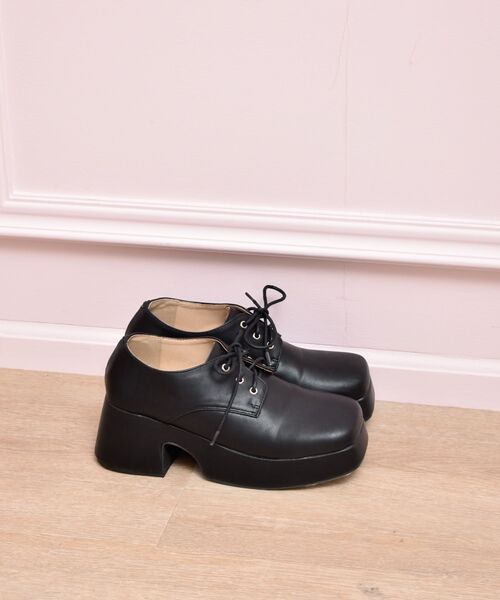 ems excite（エムズエキサイト）の「厚底レースアップシューズ（その他シューズ・レディース・ブラック/パープル/ナチュラル・MEDIUM/LARGE）」の8枚目の写真