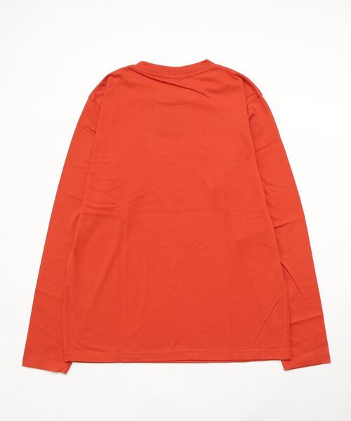 LOGOS（ロゴス）の「LOGOS/ロゴス ワンポイントBOXロゴ プリントロンT（Tシャツ/カットソー・メンズ・ホワイト/ブラック/ベージュ/オリーブ/サックスブルー/オレンジ/アイボリー・LL/M/L）」の8枚目の写真