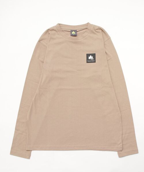 LOGOS（ロゴス）の「LOGOS/ロゴス ワンポイントBOXロゴ プリントロンT（Tシャツ/カットソー・メンズ・ホワイト/ブラック/ベージュ/オリーブ/サックスブルー/オレンジ/アイボリー・LL/M/L）」の11枚目の写真