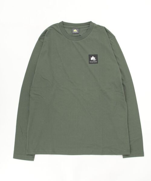 LOGOS（ロゴス）の「LOGOS/ロゴス ワンポイントBOXロゴ プリントロンT（Tシャツ/カットソー・メンズ・ホワイト/ブラック/ベージュ/オリーブ/サックスブルー/オレンジ/アイボリー・LL/M/L）」の13枚目の写真