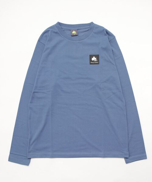 LOGOS（ロゴス）の「LOGOS/ロゴス ワンポイントBOXロゴ プリントロンT（Tシャツ/カットソー・メンズ・ホワイト/ブラック/ベージュ/オリーブ/サックスブルー/オレンジ/アイボリー・LL/M/L）」の15枚目の写真