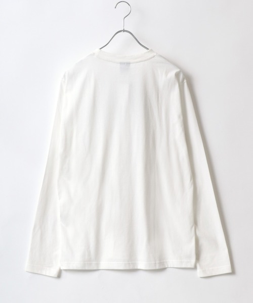 LOGOS（ロゴス）の「LOGOS/ロゴス ワンポイントBOXロゴ プリントロンT（Tシャツ/カットソー・メンズ・ホワイト/ブラック/ベージュ/オリーブ/サックスブルー/オレンジ/アイボリー・LL/M/L）」の17枚目の写真