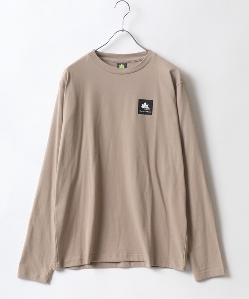 LOGOS（ロゴス）の「LOGOS/ロゴス ワンポイントBOXロゴ プリントロンT（Tシャツ/カットソー・メンズ・ホワイト/ブラック/ベージュ/オリーブ/サックスブルー/オレンジ/アイボリー・LL/M/L）」の18枚目の写真