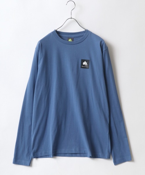 LOGOS（ロゴス）の「LOGOS/ロゴス ワンポイントBOXロゴ プリントロンT（Tシャツ/カットソー・メンズ・ホワイト/ブラック/ベージュ/オリーブ/サックスブルー/オレンジ/アイボリー・LL/M/L）」の22枚目の写真