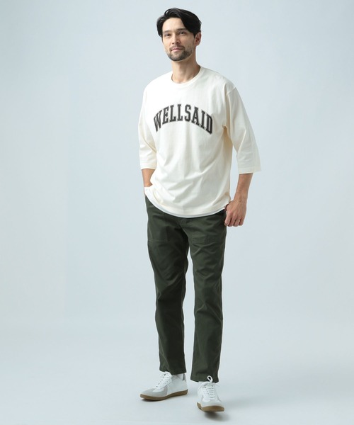BAYFLOW(ベイフロー)の「レイヤードPRT7ST(Tシャツ/カットソー・メンズ・ブラック/オフホワイト/カーキ・MEDIUM/LARGE)」の5枚目の写真