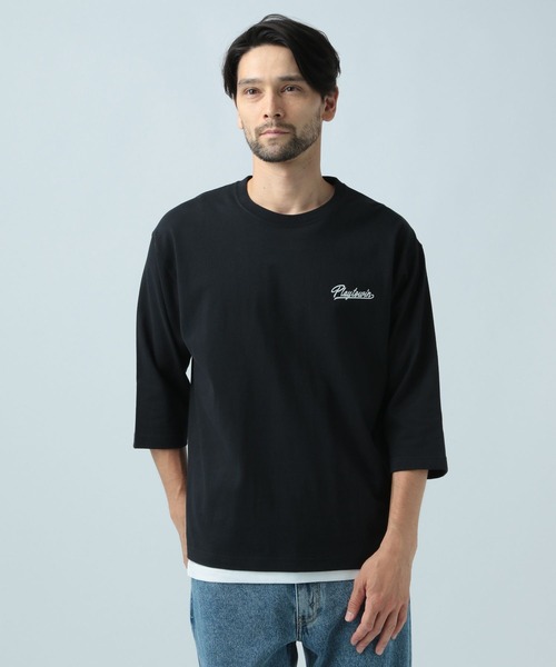 BAYFLOW(ベイフロー)の「レイヤードPRT7ST(Tシャツ/カットソー・メンズ・ブラック/オフホワイト/カーキ・MEDIUM/LARGE)」の8枚目の写真