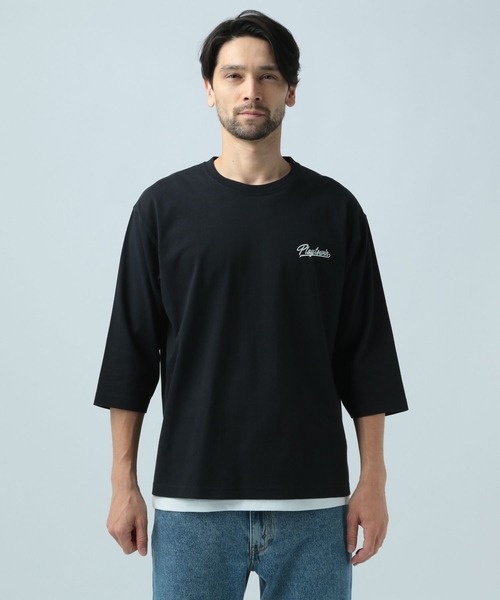 BAYFLOW(ベイフロー)の「レイヤードPRT7ST(Tシャツ/カットソー・メンズ・ブラック/オフホワイト/カーキ・MEDIUM/LARGE)」の10枚目の写真