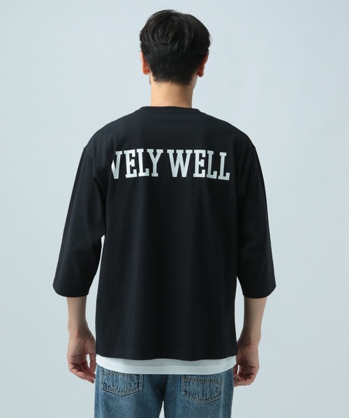 BAYFLOW(ベイフロー)の「レイヤードPRT7ST(Tシャツ/カットソー・メンズ・ブラック/オフホワイト/カーキ・MEDIUM/LARGE)」の12枚目の写真