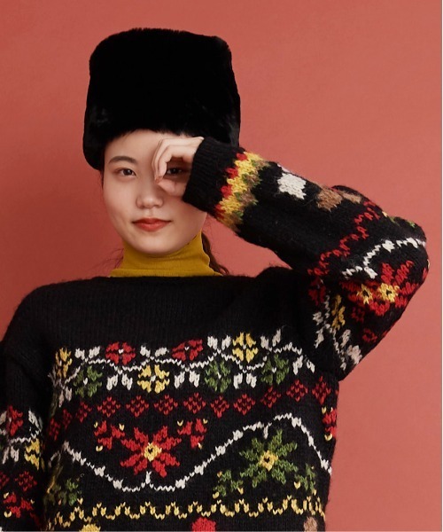 Malle（マル）の「Malle ファーハット（ハット・レディース・ブラック・FREE）」の3枚目の写真