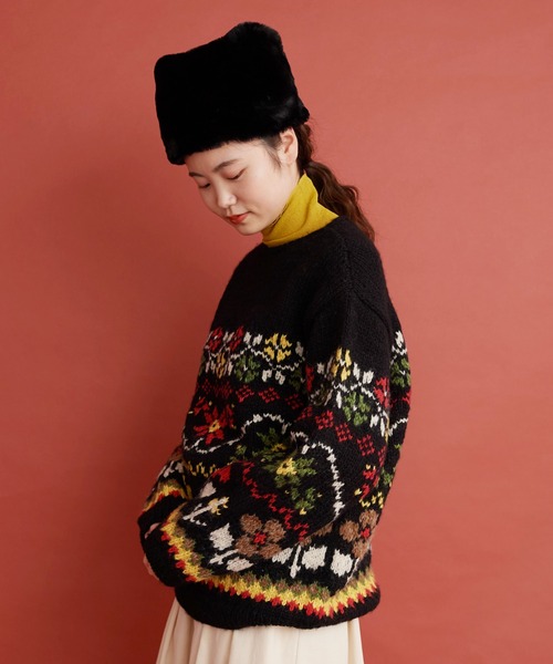 Malle（マル）の「Malle ファーハット（ハット・レディース・ブラック・FREE）」の5枚目の写真