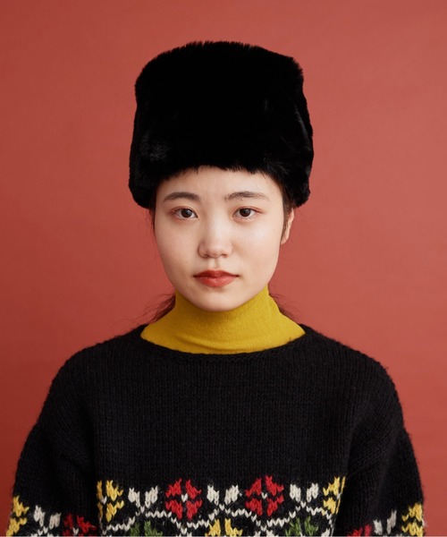 Malle（マル）の「Malle ファーハット（ハット・レディース・ブラック・FREE）」の2枚目の写真