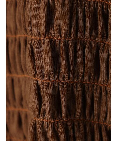 SLURR（スラ―）の「シャーリングキャミソール（キャミソール・レディース・ブラック/ブラウン/アイボリー・FREE）」の5枚目の写真