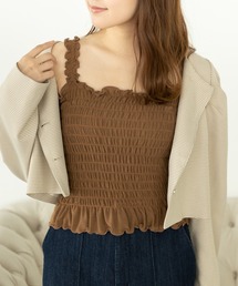 SLURR | シャーリングキャミソール(キャミソール)