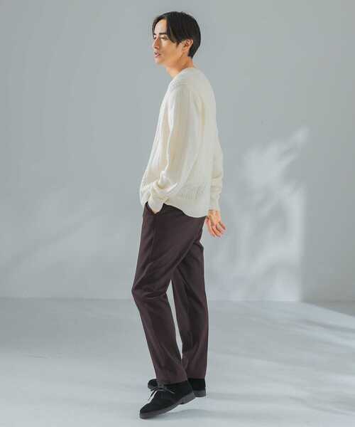 URBAN RESEARCH ROSSO MEN（アーバンリサーチロッソメン）の「『XLサイズあり』ウールライクイージースラックス（スラックス・メンズ・チャコールグレー/ブラック/ブラウン・SMALL/MEDIUM/LARGE/X-LARGE）」の10枚目の写真