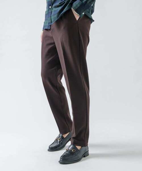 URBAN RESEARCH ROSSO MEN（アーバンリサーチロッソメン）の「『XLサイズあり』ウールライクイージースラックス（スラックス・メンズ・チャコールグレー/ブラック/ブラウン・SMALL/MEDIUM/LARGE/X-LARGE）」の5枚目の写真