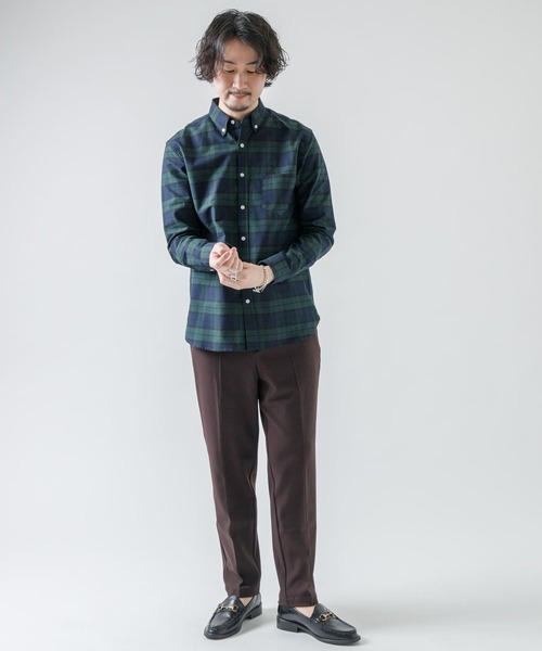 URBAN RESEARCH ROSSO MEN（アーバンリサーチロッソメン）の「『XLサイズあり』ウールライクイージースラックス（スラックス・メンズ・チャコールグレー/ブラック/ブラウン・SMALL/MEDIUM/LARGE/X-LARGE）」の16枚目の写真