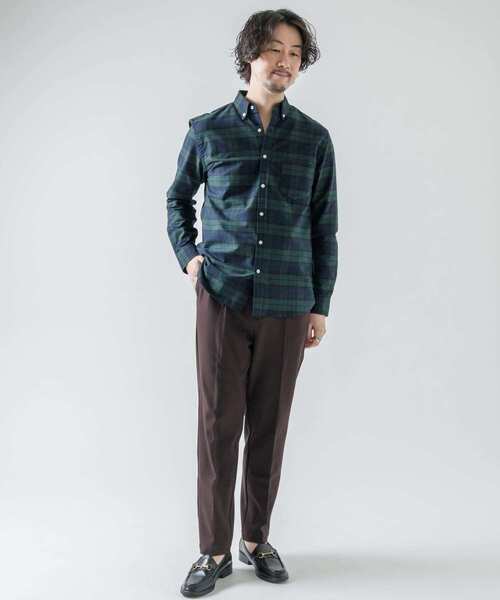 URBAN RESEARCH ROSSO MEN（アーバンリサーチロッソメン）の「『XLサイズあり』ウールライクイージースラックス（スラックス・メンズ・チャコールグレー/ブラック/ブラウン・SMALL/MEDIUM/LARGE/X-LARGE）」の11枚目の写真