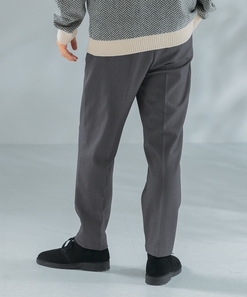 URBAN RESEARCH ROSSO MEN（アーバンリサーチロッソメン）の「『XLサイズあり』ウールライクイージースラックス（スラックス・メンズ・チャコールグレー/ブラック/ブラウン・SMALL/MEDIUM/LARGE/X-LARGE）」の22枚目の写真