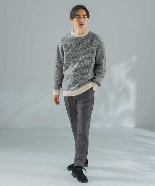 URBAN RESEARCH ROSSO MEN（アーバンリサーチロッソメン）の「『XLサイズあり』ウールライクイージースラックス（スラックス・メンズ・チャコールグレー/ブラック/ブラウン・SMALL/MEDIUM/LARGE/X-LARGE）」の18枚目の写真