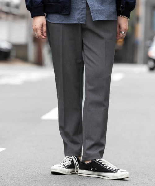 URBAN RESEARCH ROSSO MEN（アーバンリサーチロッソメン）の「『XLサイズあり』ウールライクイージースラックス（スラックス・メンズ・チャコールグレー/ブラック/ブラウン・SMALL/MEDIUM/LARGE/X-LARGE）」の8枚目の写真