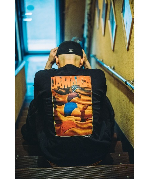 NINE RULAZ LINE（ナインルーラズライン）の「ナインルーラーズ [Nine Rulaz] - スウィート ジャマイカ 半袖 Tシャツ [Sweet Jamaica Tee]（Tシャツ/カットソー・メンズ・ブラック/ホワイト・LARGE/X-LARGE/MEDIUM/XX-LARGE）」の2枚目の写真