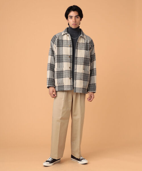 BEAMS LIGHTS（ビームスライツ）の「BEAMS LIGHTS /  エクストラウーブン カバーオール（カバーオール・メンズ・ナチュラル/ブラック・SMALL/MEDIUM/LARGE）」の15枚目の写真