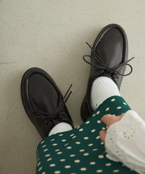 forksy.（フォルクシー）の「【forksy.】タンクソールチロリアンシューズ（ドレスシューズ・レディース・ブラック/ブラウン/ベージュ・S/M/L/LL）」の12枚目の写真