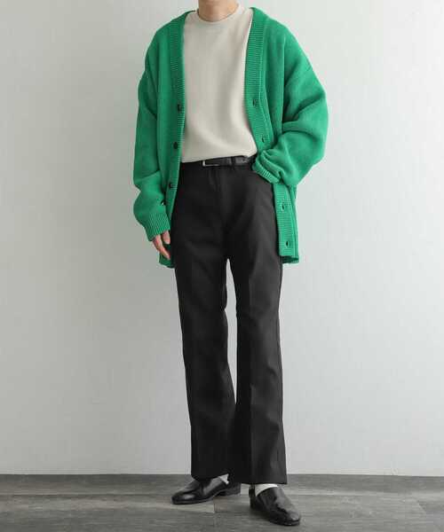 SENSE OF PLACE by URBAN RESEARCH(センスオブプレイスバイアーバンリサーチ)の「『イージーケア』モールVネックカーディガン(カーディガン/ボレロ・メンズ・ブラック/ベージュ/グリーン/アイボリー・MEDIUM/LARGE)」の18枚目の写真