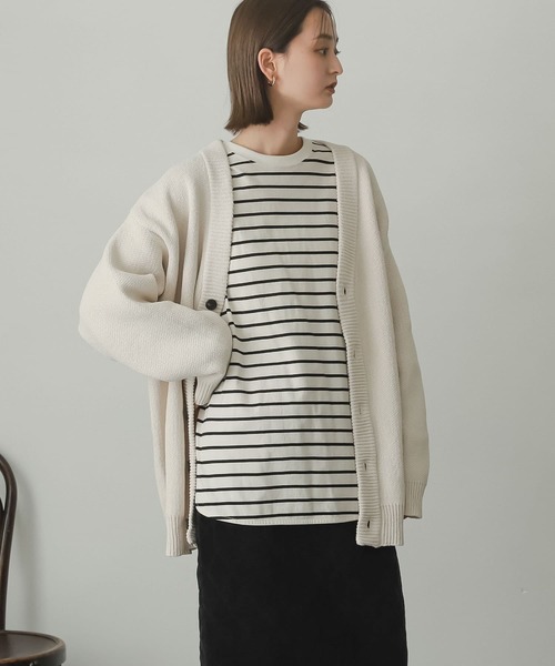 SENSE OF PLACE by URBAN RESEARCH(センスオブプレイスバイアーバンリサーチ)の「『イージーケア』モールVネックカーディガン(カーディガン/ボレロ・メンズ・ブラック/ベージュ/グリーン/アイボリー・MEDIUM/LARGE)」の20枚目の写真