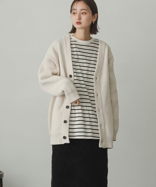 SENSE OF PLACE by URBAN RESEARCH(センスオブプレイスバイアーバンリサーチ)の「『イージーケア』モールVネックカーディガン(カーディガン/ボレロ・メンズ・ブラック/ベージュ/グリーン/アイボリー・MEDIUM/LARGE)」の22枚目の写真