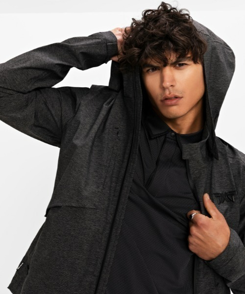 【PXG】ストライプボンバージャケット Lサイズ PXG（ピーエックスジー）の「Men's White Stripe Bomber Jacket