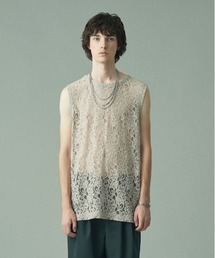 Juha | FLOWER LACE NO-SLEEVE(タンクトップ)